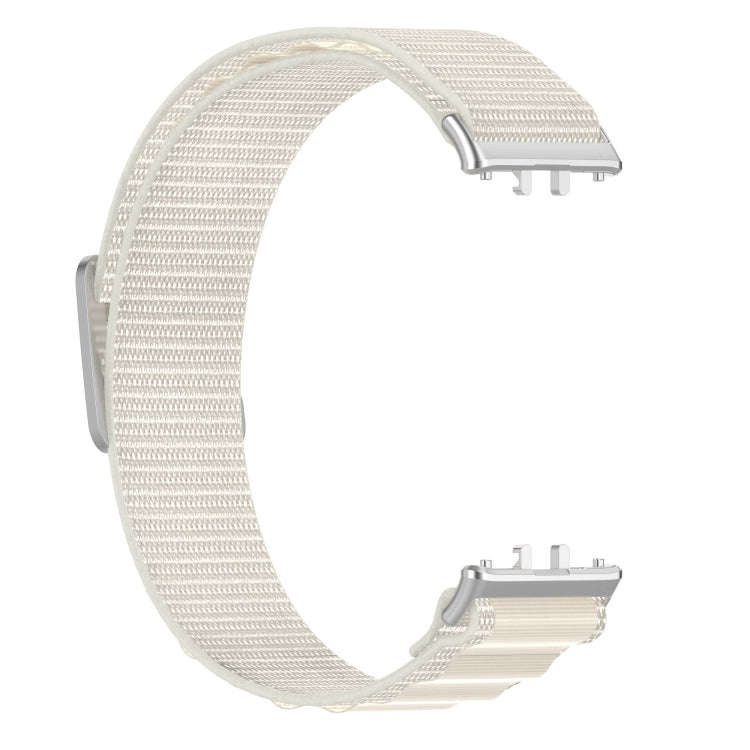 For Samsung Galaxy Fit 3 Nylon Canvas Watch Band(Starlight)