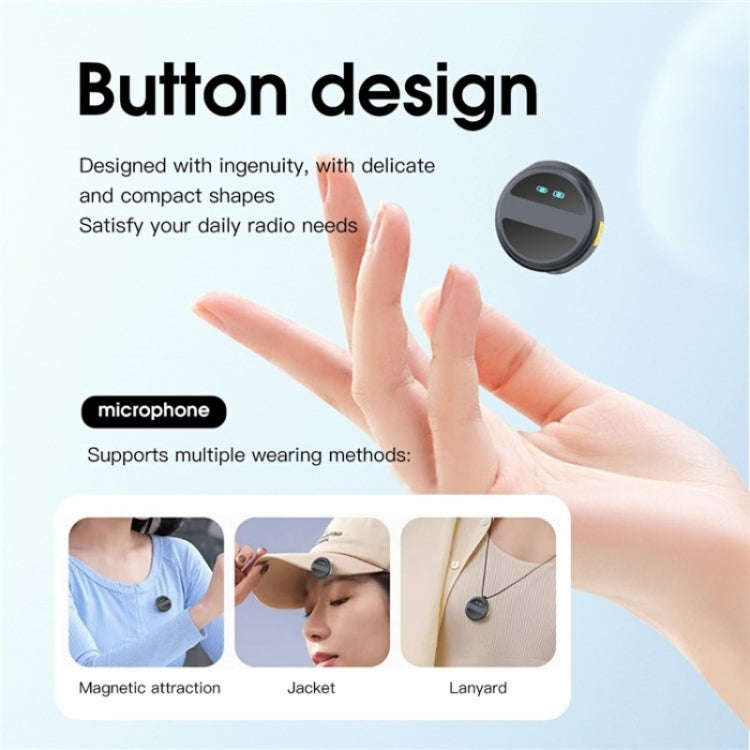 SX21 8 Pin Port 2.4G Smart Noise Reduction Lavalier Wireless Microphone