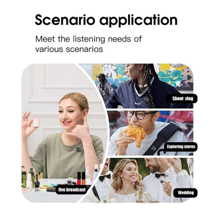 SX21 8 Pin Port 2.4G Smart Noise Reduction Lavalier Wireless Microphone