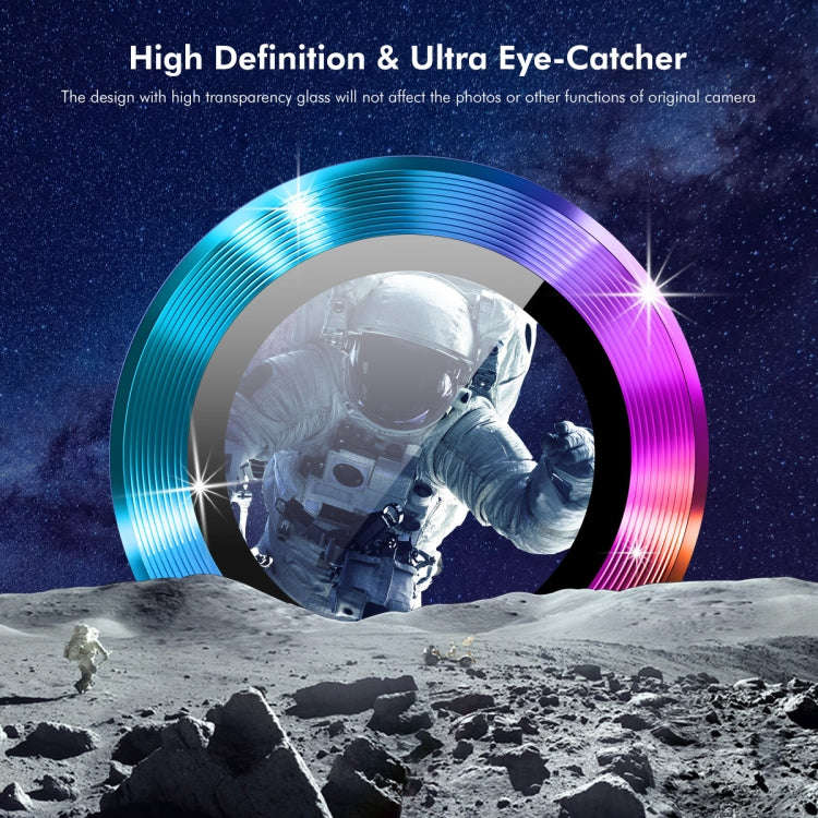 For Huawei nova Flip ENKAY Hat-Prince 9H Rear Camera Lens Aluminium Alloy Tempered Glass Film(Col...