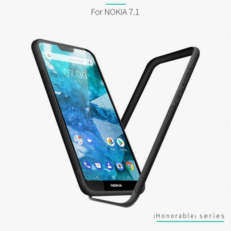 PINWUYO Shockproof Waterproof Full Coverage PC + TPU + Skin Protective Case for Nokia 7.1 (2018)(...