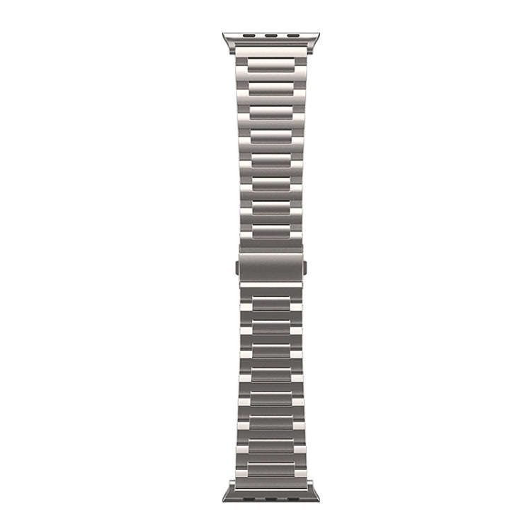 For Apple Watch Series 9 45mm I-Shaped Titanium Watch Band(Titanium)