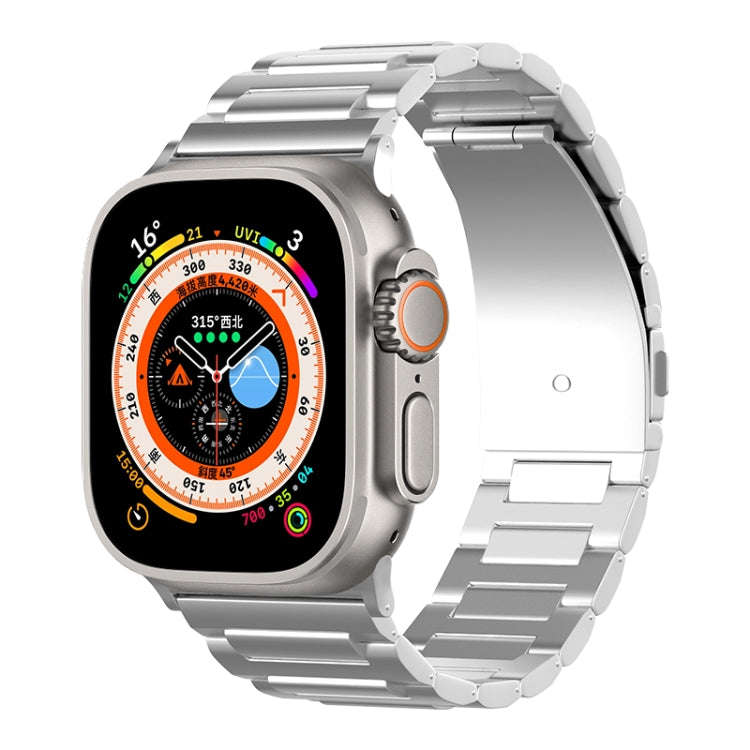 For Apple Watch Series 7 45mm I-Shaped Titanium Watch Band(Sliver)