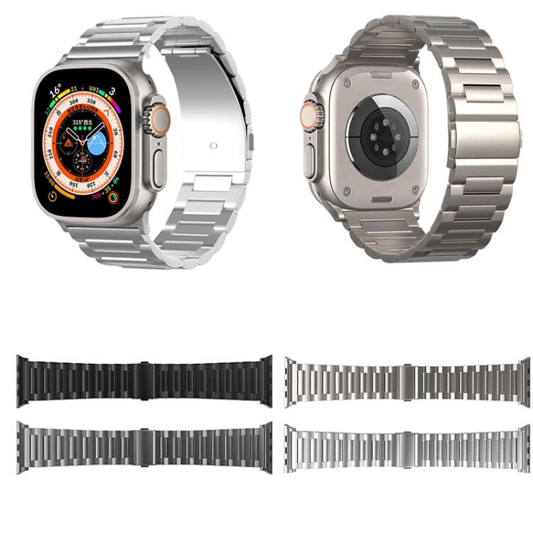 For Apple Watch Series 9 45mm I-Shaped Titanium Watch Band(Titanium)