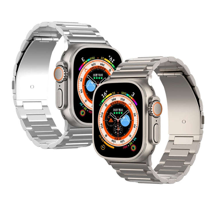For Apple Watch Series 9 45mm I-Shaped Titanium Watch Band(Titanium)