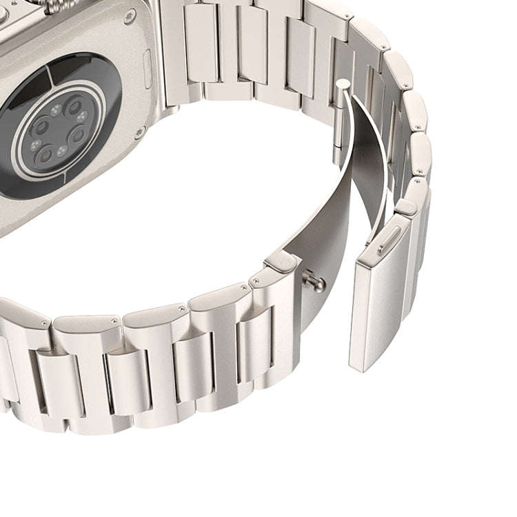 For Apple Watch Series 9 45mm I-Shaped Titanium Watch Band(Titanium)