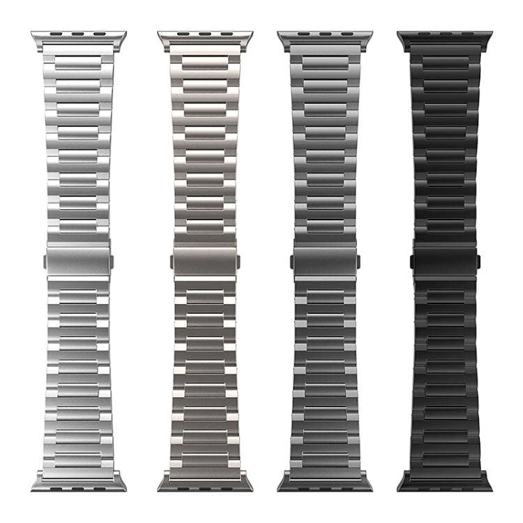 For Apple Watch Series 9 45mm I-Shaped Titanium Watch Band(Titanium)