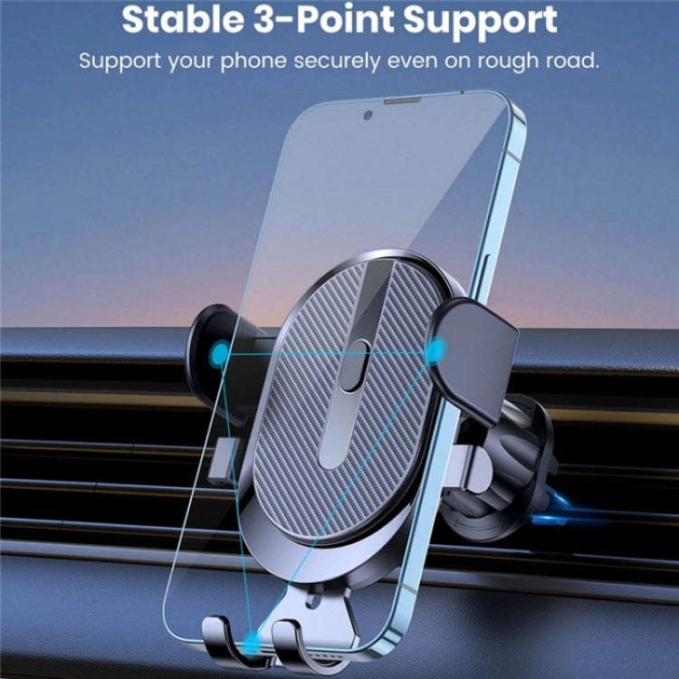 D23+CF Car Air Conditioning Outlet Navigation Mobile Phone Rotation Holder