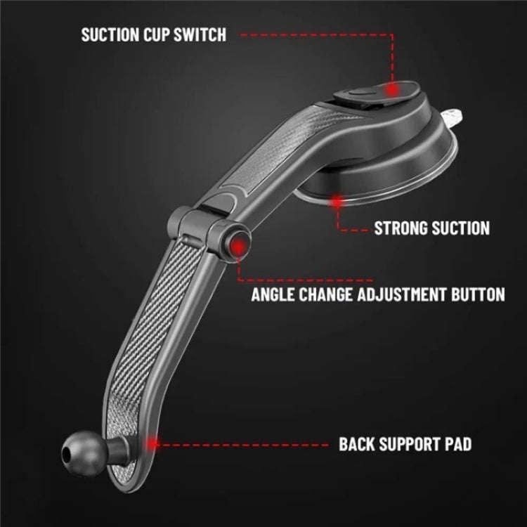 ES25 Nano Silicone Suction Cup Mount Car Dashboard / Windshield Phone Holder