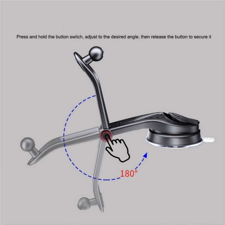 ES281 Car Dashboard Windshield Air Vent Suction Cup Phone Holder For 4-6.7 Inch Phone Mount