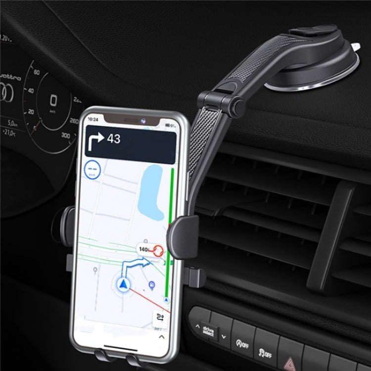 ES281 Car Dashboard Windshield Air Vent Suction Cup Phone Holder For 4-6.7 Inch Phone Mount
