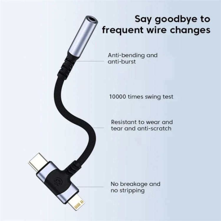 JS-65 Male to 3.5mm Audio Female Headphone Adapter Cable Cord(Red)