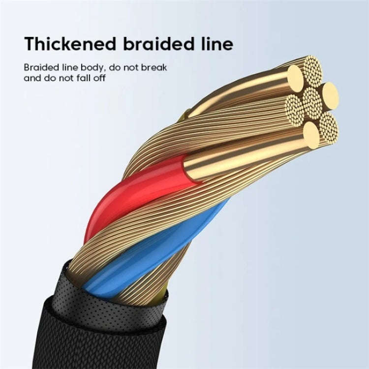 JS-65 Male to 3.5mm Audio Female Headphone Adapter Cable Cord(Red)