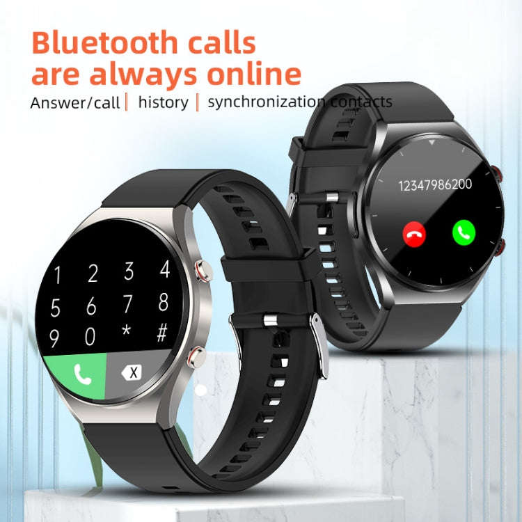 E09 Pro 1.32 inch Color Screen Smart Watch, Support Bluetooth Call / ECG Electrocardiogram(Black)