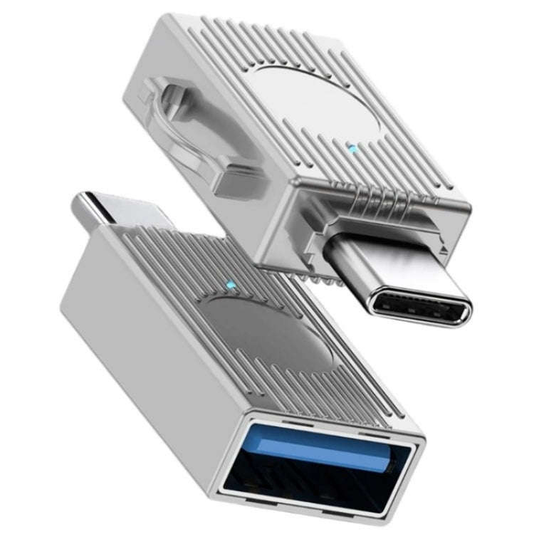 JS-103 USB to Type-C 3.0 Converter High Speed U Disk OTG Adapter(Gold)