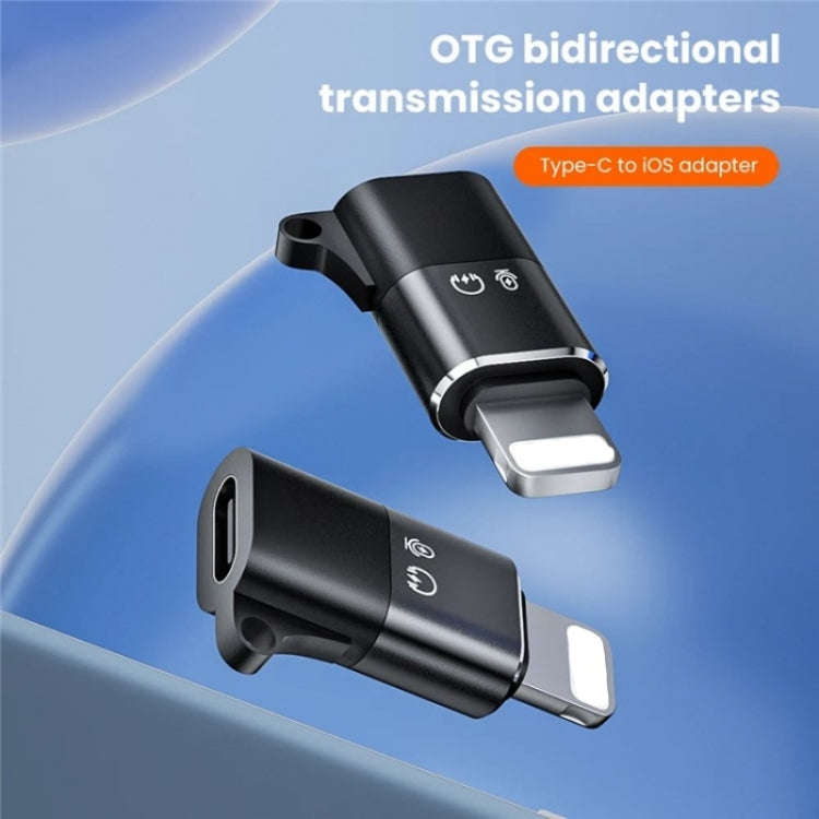 JS-09 Mini USB-C / Type-C to 8 Pin OTG Wireless Microphone Converter