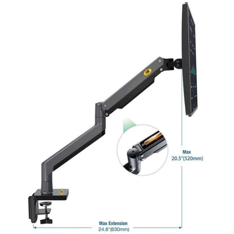 NB G45 22-40 inch Adjustable Aluminum Alloy Bracket Rotatable Computer Monitor Holder