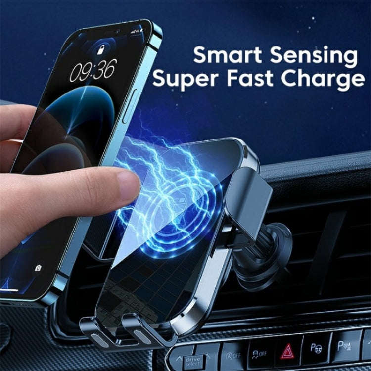 X10 15W Wireless Fast Charging Car Phone Navigation Holder()