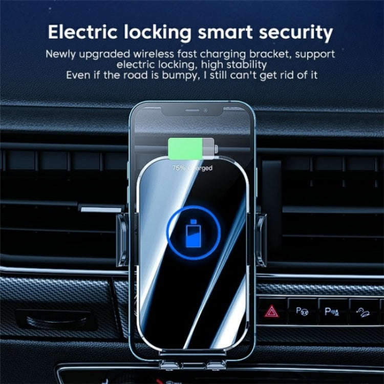 X10 15W Wireless Fast Charging Car Phone Navigation Holder()