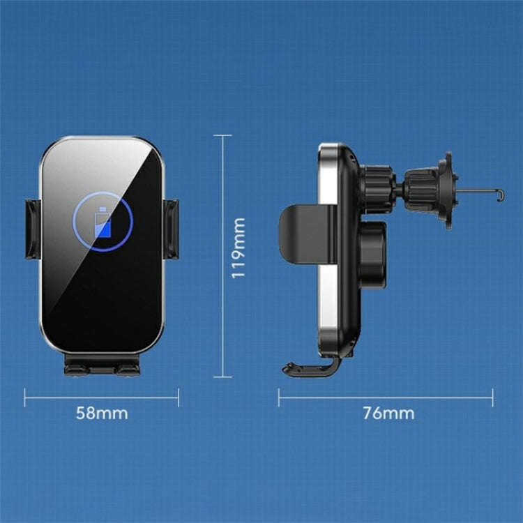 X10 15W Wireless Fast Charging Car Phone Navigation Holder()