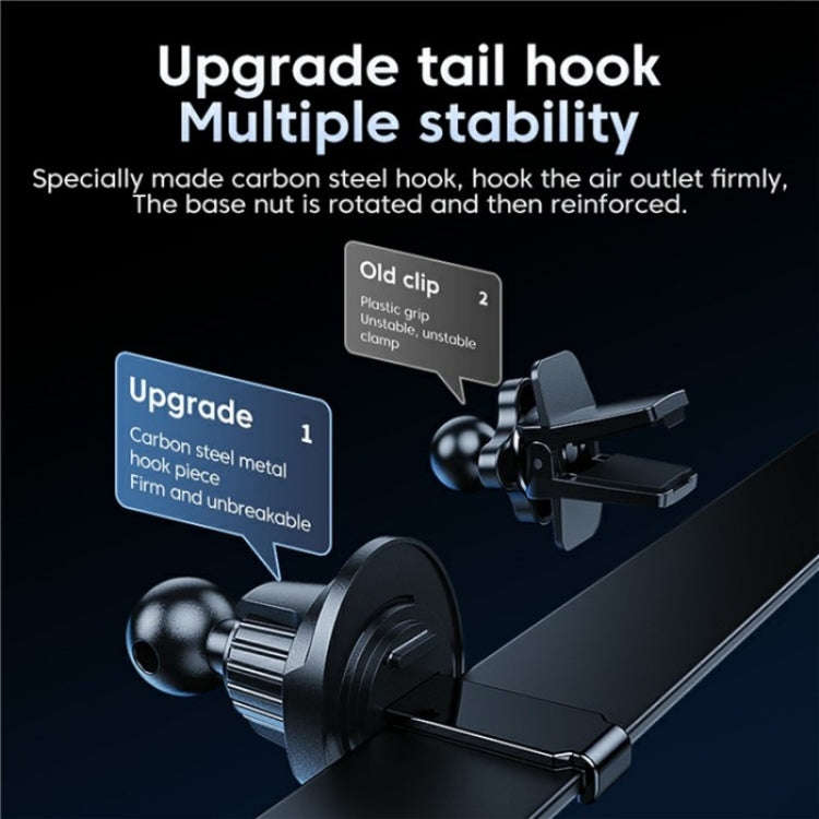 X12 Car Air Vent Touch Sensing Wireless Phone Charger Holder(Black)