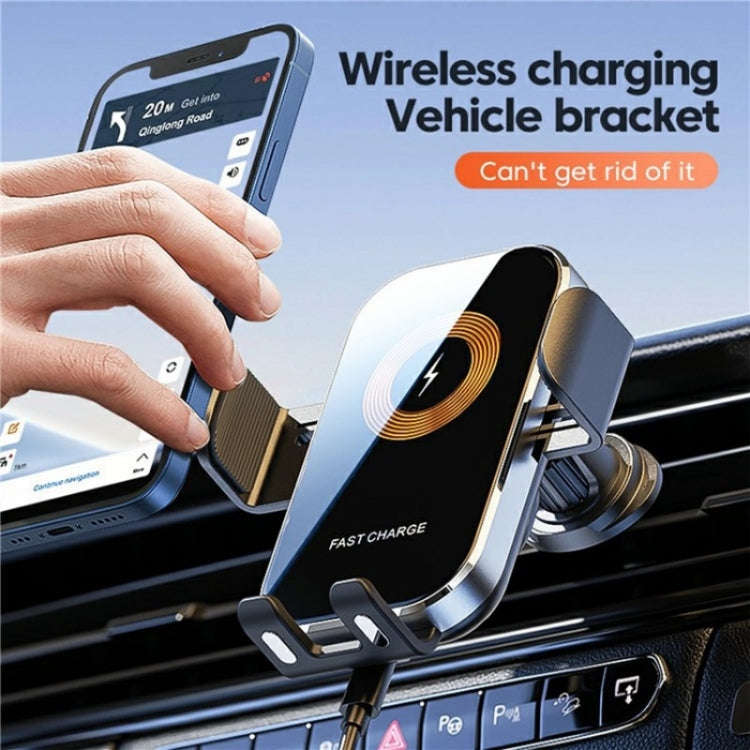 X12 Car Air Vent Touch Sensing Wireless Phone Charger Holder(Black)