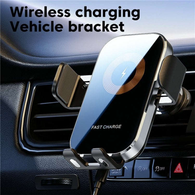 X12 Car Air Vent Touch Sensing Wireless Phone Charger Holder(Black)