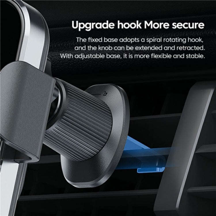 X12s Car Air Vent Wireless Charger 66W High Power Intelligent Induction Holder(Silver)