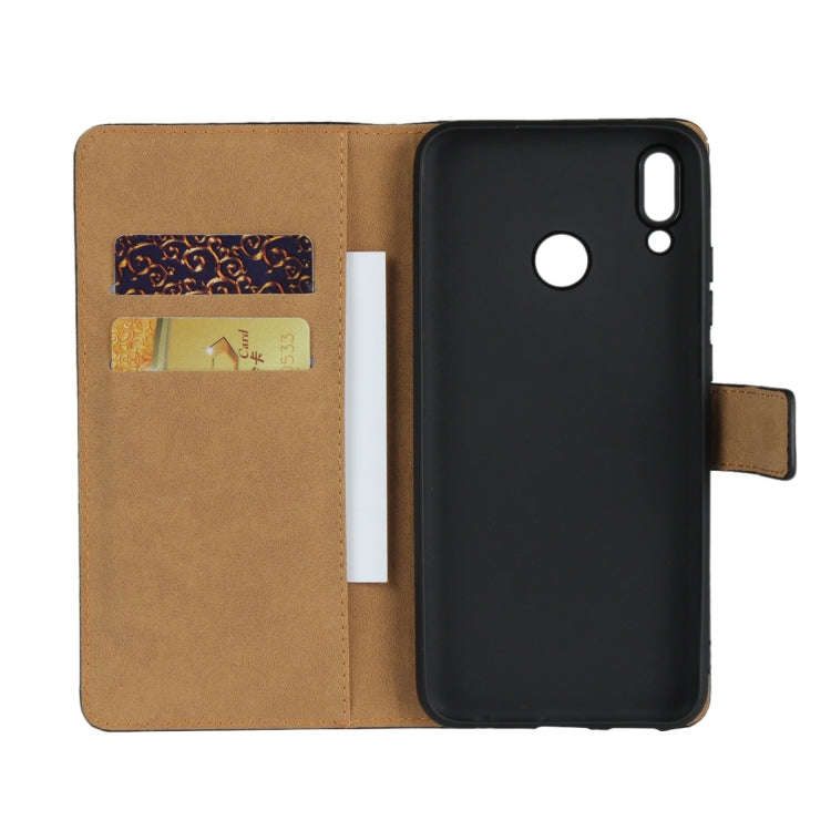 Leather Horizontal Flip Holster for Huawei  Y9 2019/Enjoy 9 Plus with Magnetic Clasp and Bracket ...