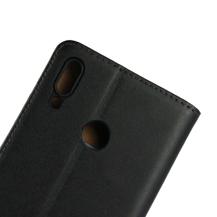Leather Horizontal Flip Holster for Huawei  Y9 2019/Enjoy 9 Plus with Magnetic Clasp and Bracket ...