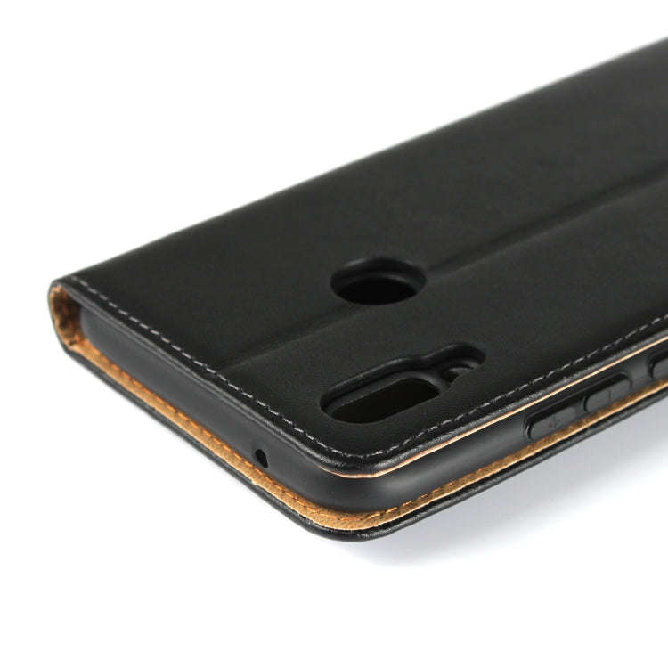 Leather Horizontal Flip Holster for Huawei  Y9 2019/Enjoy 9 Plus with Magnetic Clasp and Bracket ...