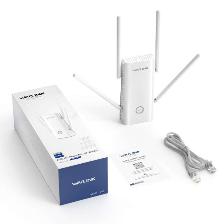Wavlink WN583AX3 AX3000 Dual Band WiFi Repeater/AP/Router/Mesh Mode WiFi Extender, Plug:UK Plug