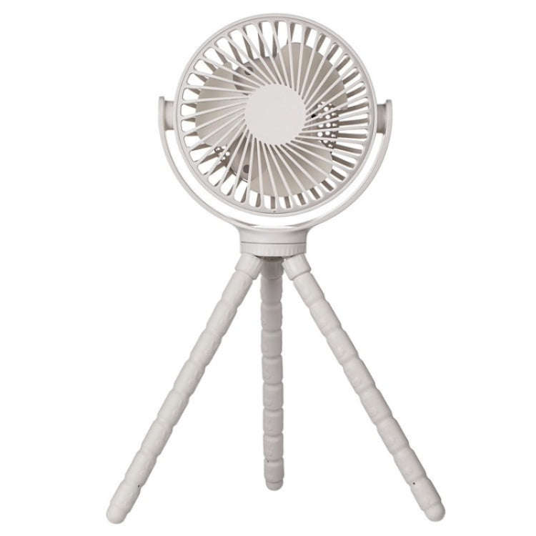 WX1020 Portable Handheld Summer Fan Flexible Octopus Tripod Baby Stroller Desktop Fan(White)