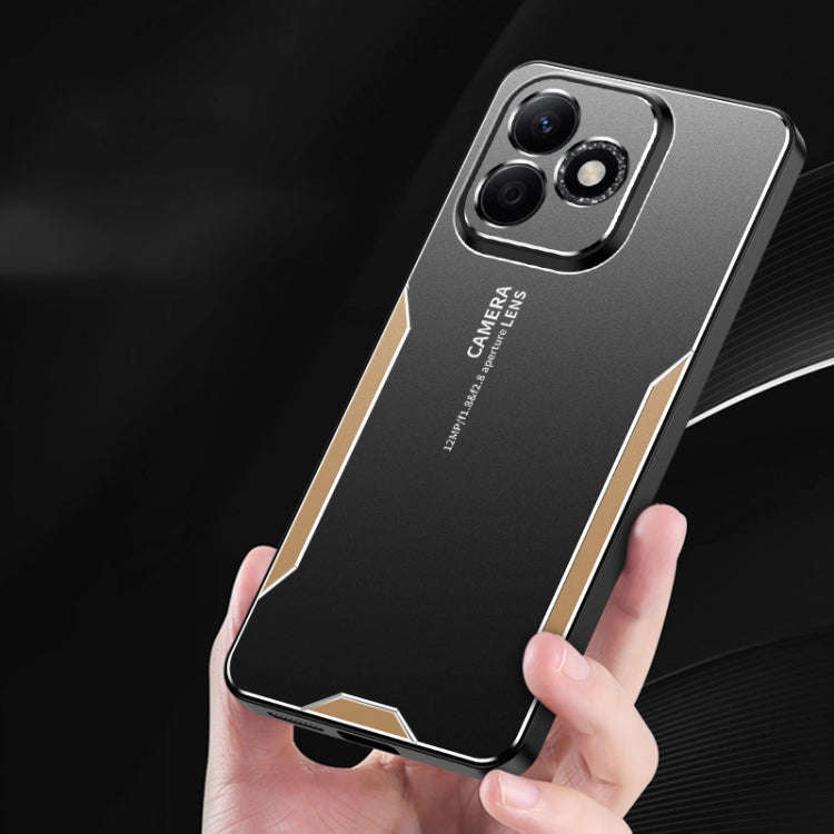 For Honor X60i Blade Series TPU Hybrid Metal Phone Case(Red)