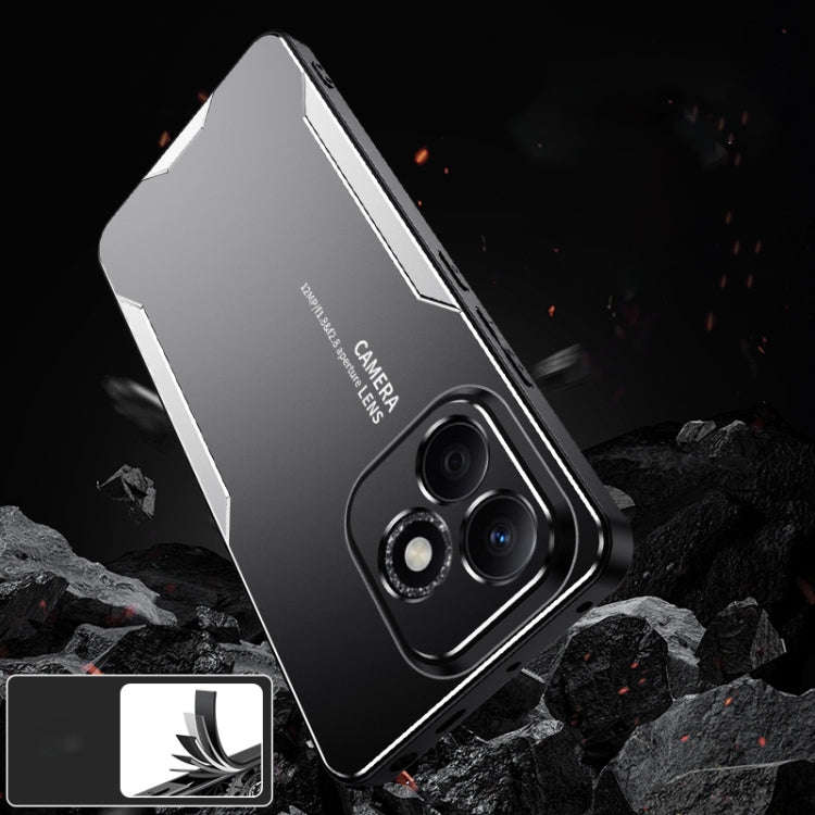 For Honor X60i Blade Series TPU Hybrid Metal Phone Case(Red)