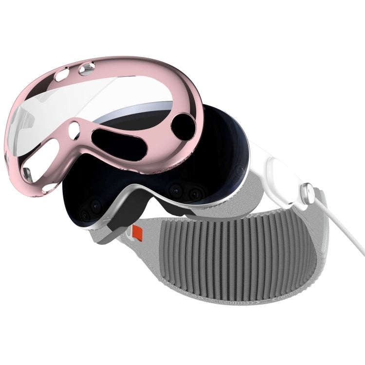 For Apple Vision Pro Electroplated TPU Protective Case VR Glasses Accessories(Starlight)