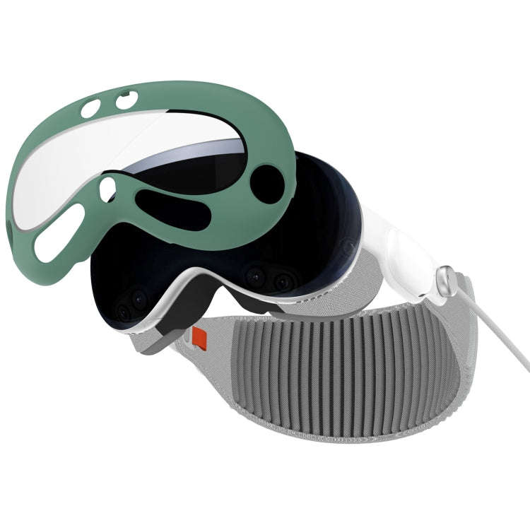For Apple Vision Pro PC+ Toughened Film Protective Cover VR Glasses Accessories(Green)