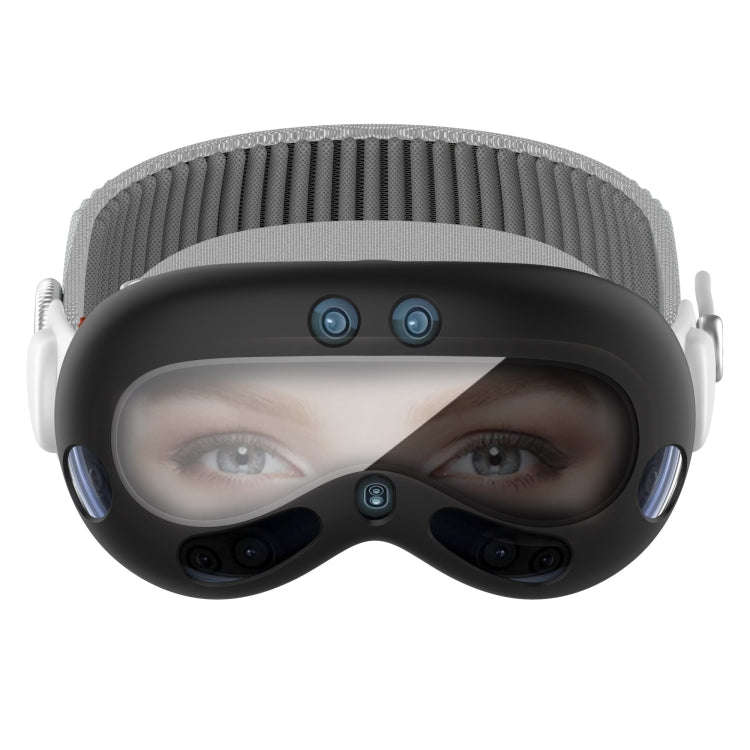 For Apple Vision Pro PC+ Toughened Film Protective Cover VR Glasses Accessories(Sliver)