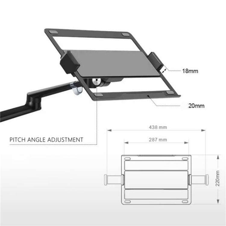 OL-10T Clip-on Desktop Stand Dual Computer Monitor Riser Bracket Laptop Holder
