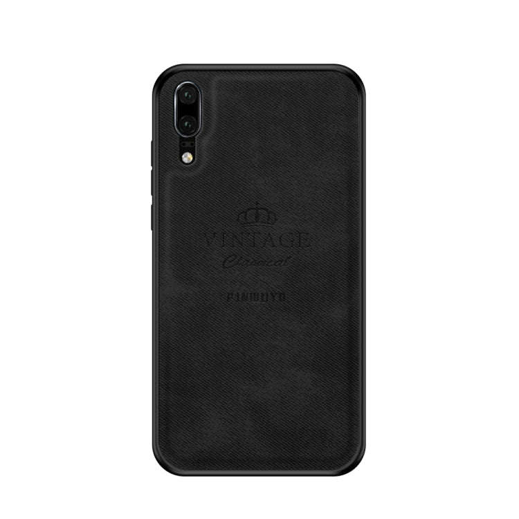 PINWUYO Shockproof Waterproof Full Coverage PC + TPU + Skin Protective Case for Huawei P20(Black)