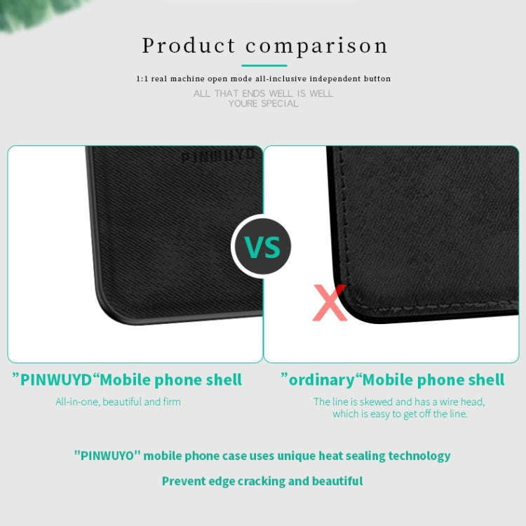 PINWUYO Shockproof Waterproof Full Coverage PC + TPU + Skin Protective Case for Huawei P20(Brown)