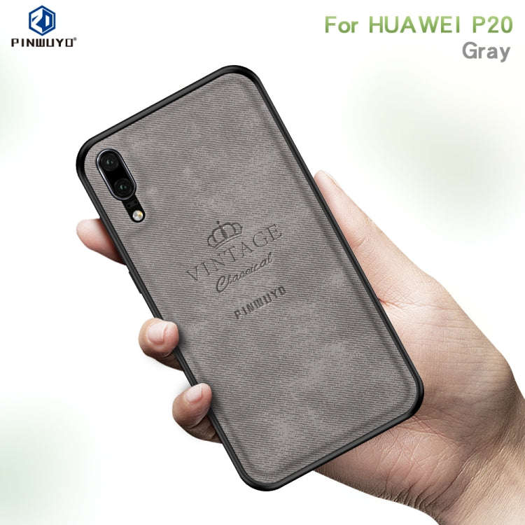PINWUYO Shockproof Waterproof Full Coverage PC + TPU + Skin Protective Case for Huawei P20(Red)