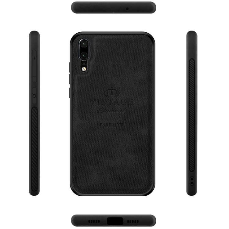 PINWUYO Shockproof Waterproof Full Coverage PC + TPU + Skin Protective Case for Huawei P20(Red)