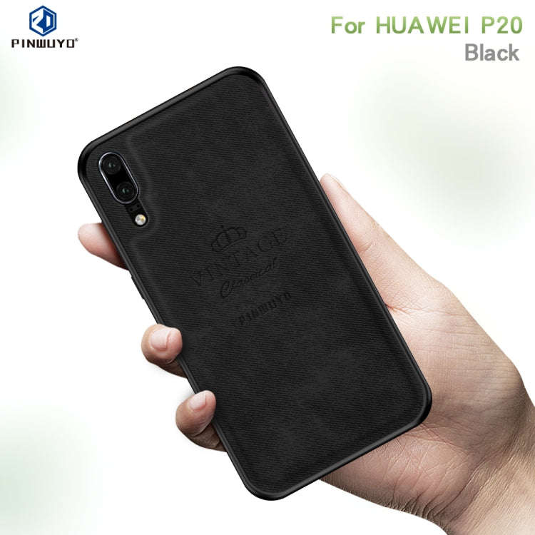 PINWUYO Shockproof Waterproof Full Coverage PC + TPU + Skin Protective Case for Huawei P20(Red)