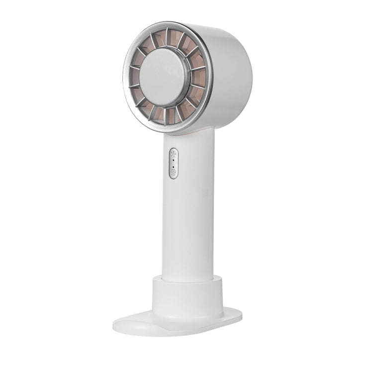 WX-633 Summer Handheld Fan 3 Speeds Semiconductor Cold Compress Desk Fan(White)