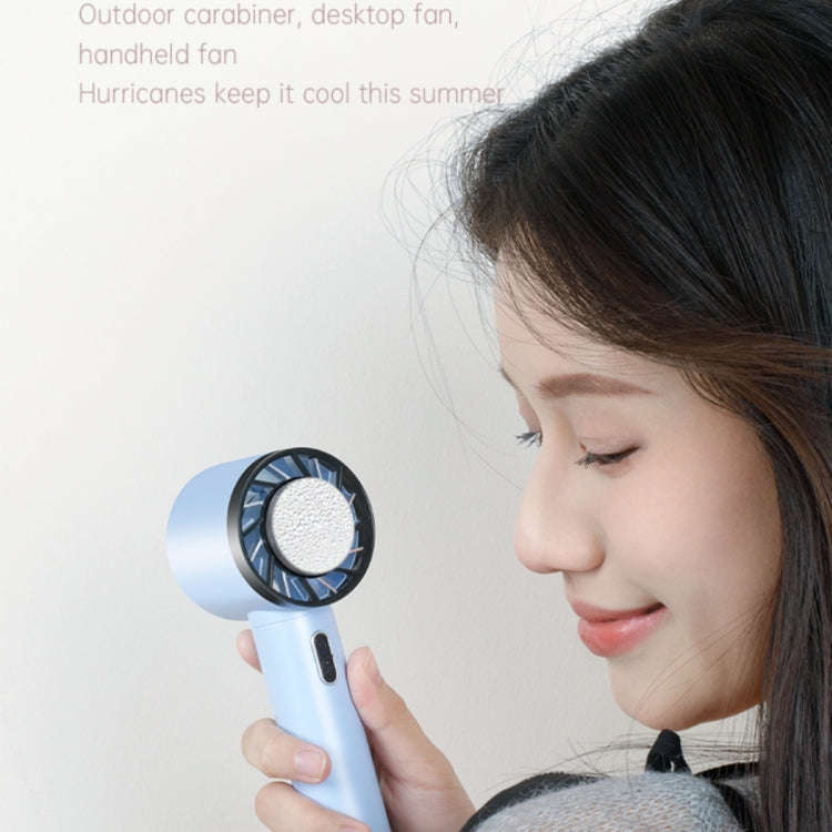WX-625 Cold Compress Function Portable Mini Summer Fan Handheld Cooling Fan(Light Purple)