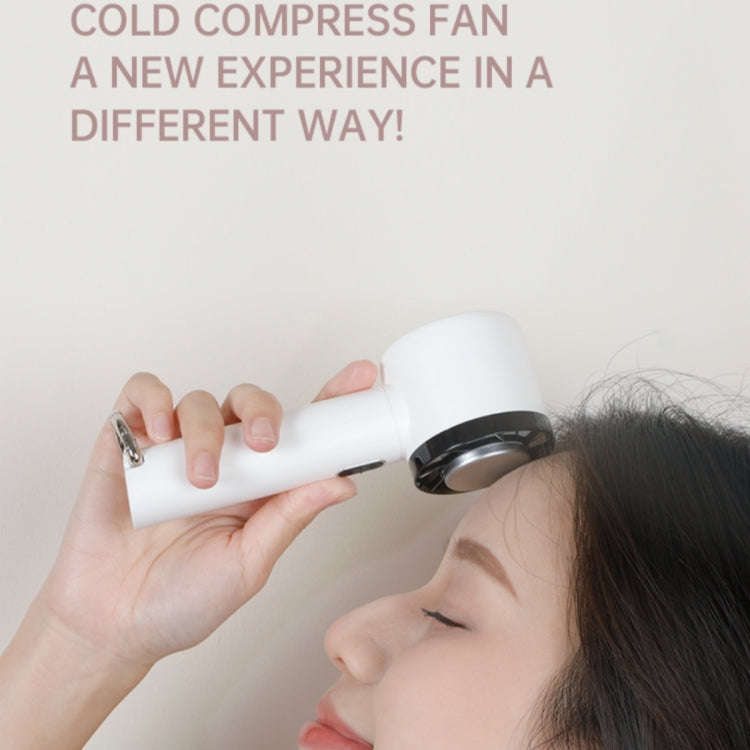 WX-625 Cold Compress Function Portable Mini Summer Fan Handheld Cooling Fan(White)