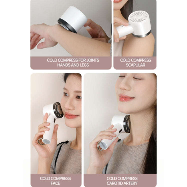 WX-625 Cold Compress Function Portable Mini Summer Fan Handheld Cooling Fan(White)