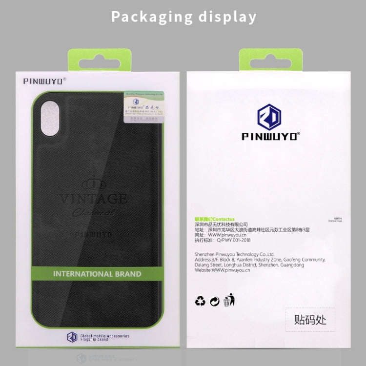 PINWUYO Shockproof Waterproof Full Coverage PC + TPU + Skin Protective Case for HUAWEI Honor 8S /...