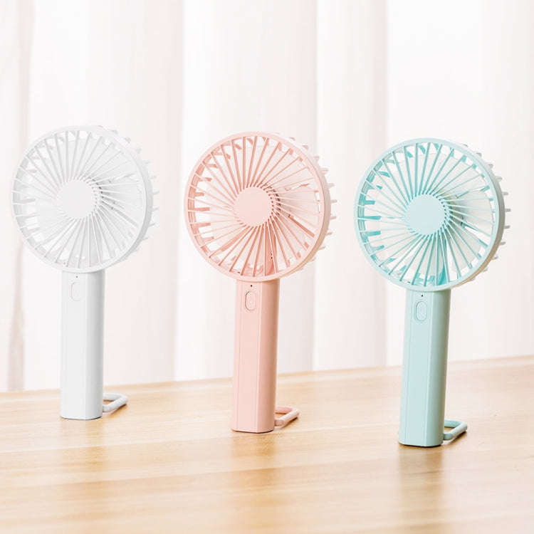 F35 With Hanging Hole Rechargeable Cooling Fan Powerful Handheld Fan 1200mAh Desk Fan(Baby Blue)